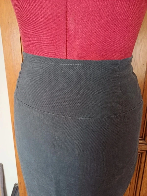 Nieuwe grijze lange rok maat 38 – photo 3